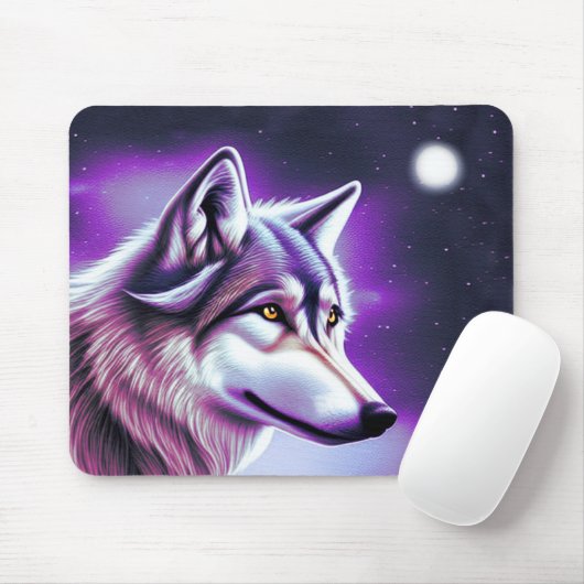 Mystical Wolf Mousepad (Mit Mouse)