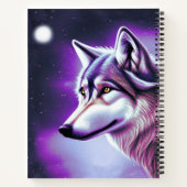 Mystical Wolf Notebook Notizblock (Rückseite)