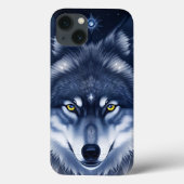 Mystical Wolf Portrait Art Case-Mate iPhone Hülle (Rückseite)