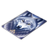 Mystical Wolf Portrait Art Notizblock (Linke Seite)