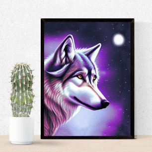 Mystical Wolf Poster