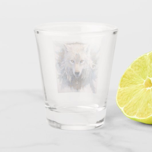 Mystical Wolf Shot Glass Schnapsglas (Rückseite)