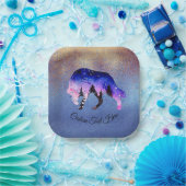 Mystical Wolf Spirit Animal Personalisiert Pappteller (Party)