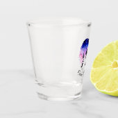 Mystical Wolf Spirit Animal Personalisiert Schnapsglas (Links)