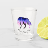 Mystical Wolf Spirit Animal Personalisiert Schnapsglas (Vorderseite)