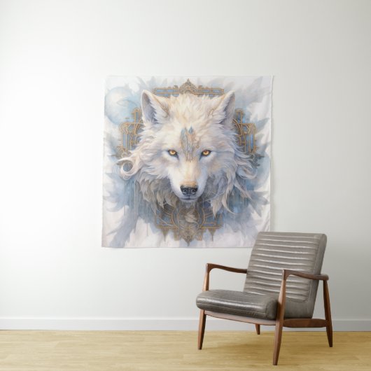 Mystical Wolf Tapestry Wandteppich (Beispiel)