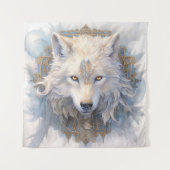 Mystical Wolf Tapestry Wandteppich (Vorderseite)