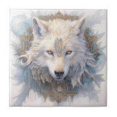 Mystical Wolf Tile Fliese (Vorderseite)