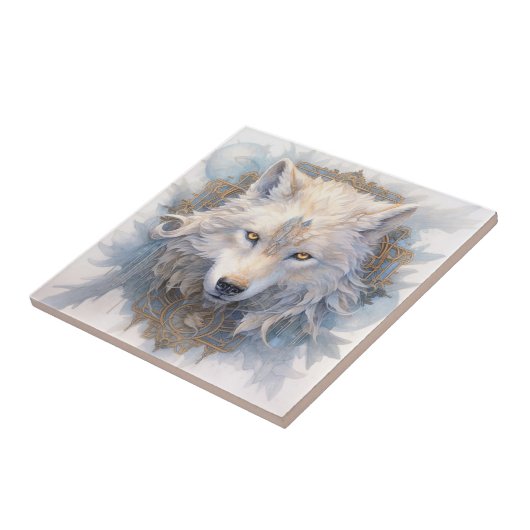 Mystical Wolf Tile Fliese (Seite)