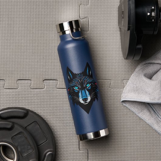 Mystical Wolf Wasserflasche Trinkflasche (Fitnessstudio)