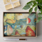 Mystical Wonderland Große Pilzdecke Seidenpapier (Geschenk)