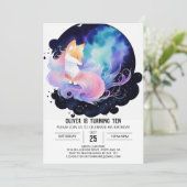Mystical Woodland Fox Geburtstag Einladung (Stehend Vorderseite)