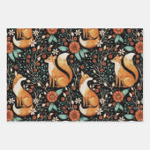 Mystical Woodland Fox with Moons and Moths Geschenkpapier Set (Vorderseite)