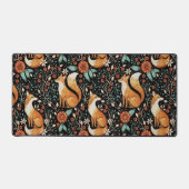 Mystical Woodland Fox with Moons and Moths Schreibtischunterlage (Vorderseite)