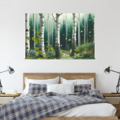 Mystical Woodland Leinwanddruck (Insitu (Schlafzimmer))