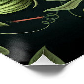 Mystical Woodland Moth Poster (Ecke)