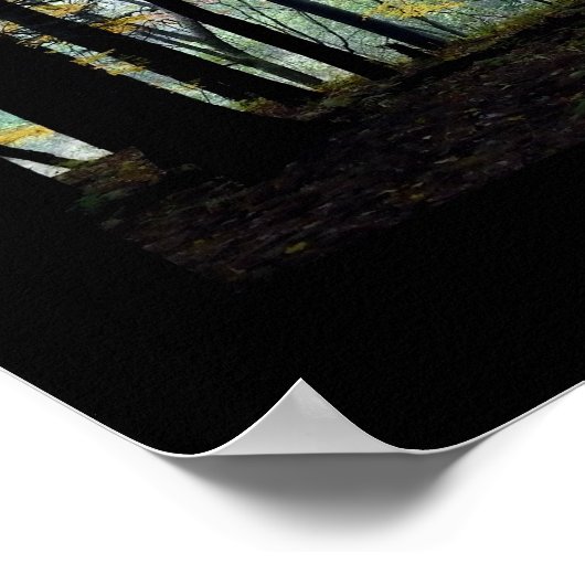 Mystical Woods Quechee Schlucht Inspiration Zitat Poster (Ecke)