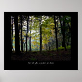 Mystical Woods Quechee Schlucht Inspiration Zitat Poster (Vorne)