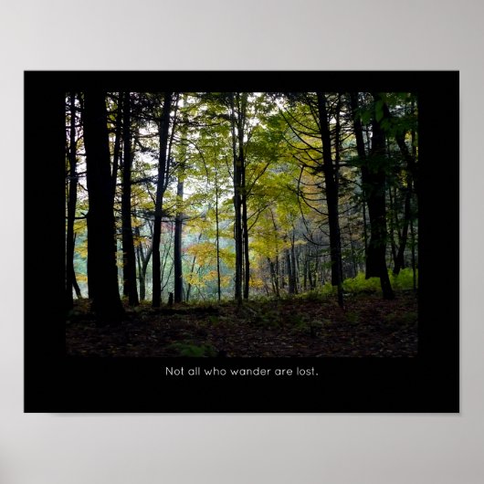 Mystical Woods Quechee Schlucht Inspiration Zitat Poster (Vorne)