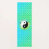 Mystical Yin Yang Symbol auf Quatrefolie Yogamatte (Rückseite)