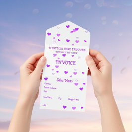 MysticalRoseFavours Gift Shop Rechnung All In One Einladung