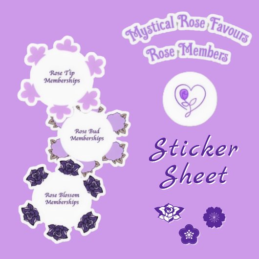 MysticalRoseFavours Rose Member Stickers Aufkleber