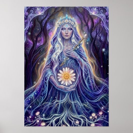 MysticDaisyGöttin Poster (Vorne)