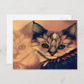 Mysticism Cat Atmosphere Postkarte (Vorne/Hinten)