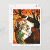 MysticReflections Owl Guardian PostCard Postkarte (Vorne/Hinten)