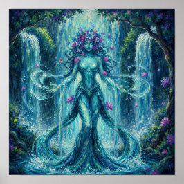 MysticWaterFallHexe Poster