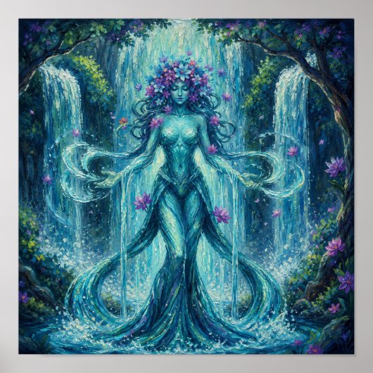 MysticWaterFallHexe Poster (Vorne)