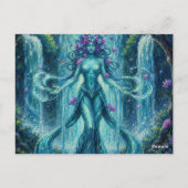 MysticWaterFallHexe Postkarte (Rückseite)
