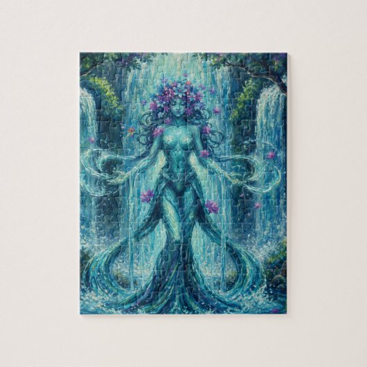 MysticWaterFallHexe Puzzle (Vertikal)