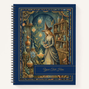 Mystik Botanica Vintage Kräuter Hexenwerk Grimoire Notizblock