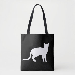 Mystik der Feline: Eine elegante Cat-Silhouette Tasche