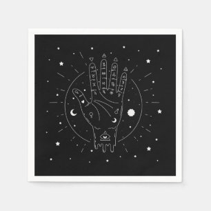 Mystik der modernen Fortune Teller Palmistry Serviette