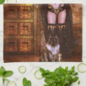 Mystik der samtenen Schatten Geschirrtuch (Gefaltet)