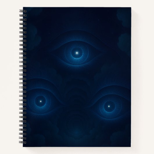 Mystik-Energie-Augen Notizbuch (Vorderseite)