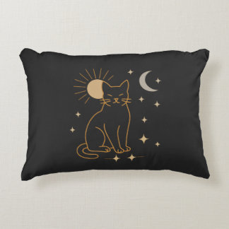 Mystik-Katzen-Tragetasche - Minimalistische himmli Dekokissen