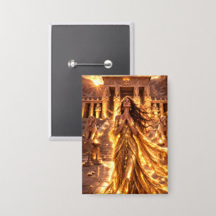 Mystik Woman Anstecker – Galaktisch schön Button