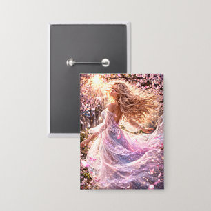 Mystik Woman Anstecker – Galaktisch schön Button