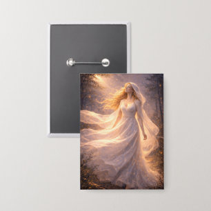 Mystik Woman Anstecker – Galaktisch schön Button