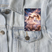 Mystik Woman Anstecker – Galaktisch schön Button (Insitu)