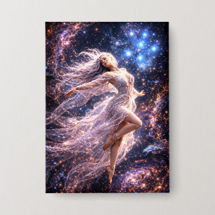 Mystik Woman Anstecker – Galaktisch schön Button