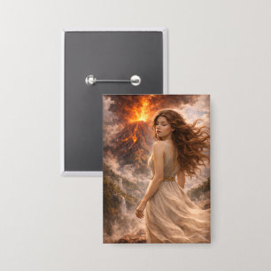 Mystik Woman Anstecker – Galaktisch schön Button