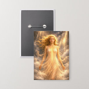 Mystik Woman Anstecker – Galaktisch schön Button