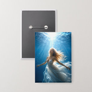 Mystik Woman Anstecker – Galaktisch schön Button