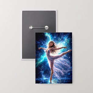 Mystik Woman Anstecker – Galaktisch schön Button