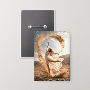 Mystik Woman Anstecker – Galaktisch schön Button