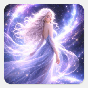 Mystik Woman Aufkleber – Galaktisch schön